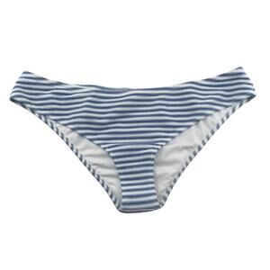 J Crew Textured Hipster Bikini Bottom Blue Stripe Plus Size XXL BF210 New